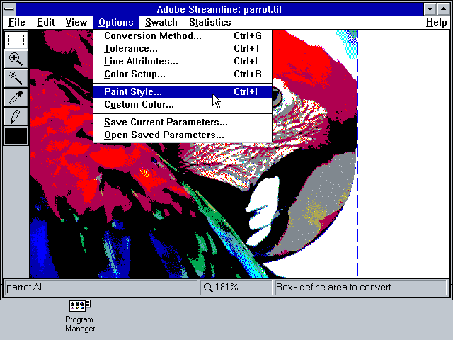 Adobe Streamline 3.0 - Edit